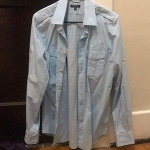 Express medium mk2 dress shirt blue
